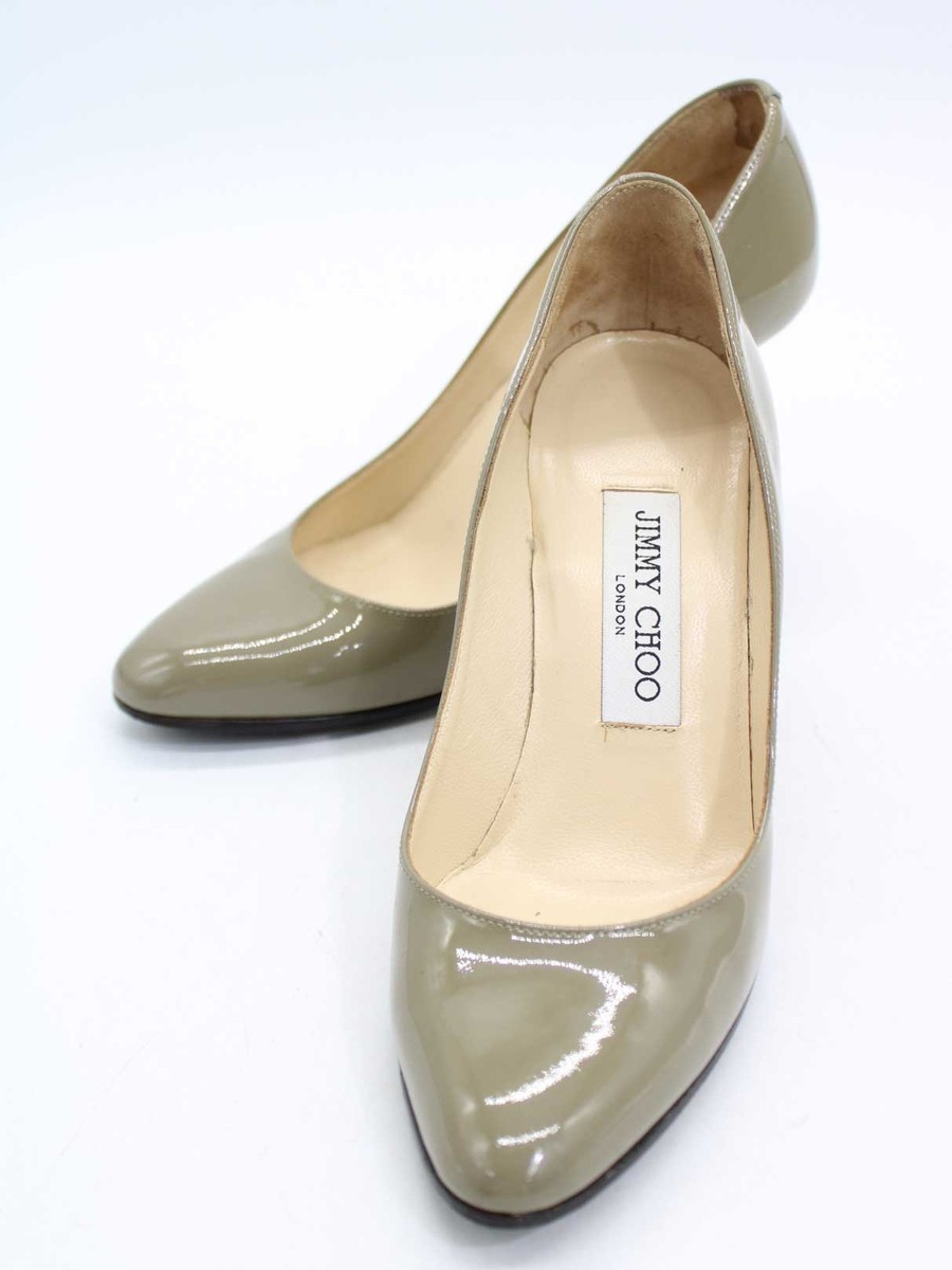 JIMMY CHOO 247GILBERT - 38サイズ Jimmy Choo '247 Gilbert' Black Patent Leather Closed