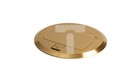 POP-UP round metal floor box 1+1/2 sockets M45 / brass BIURO+ 28310 /T2UK