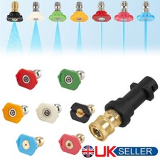 For Karcher K2- K7 High Pressure Washer Gun Adapter 1/4" Spray Nozzle Tips Sets