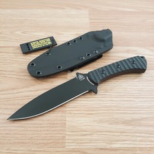 Tops Szabo Fixed Knife 5.63 1095hc Steel Spear Blade Black Micarta Handle Zex01 Tops Szabo Fixed Knife 5.63 1095hc Steel Spear Blade Black Micarta Handle Zex01
