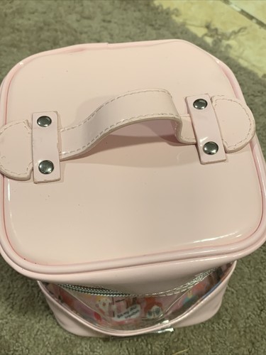 PINK BENEFIT SAN FRANCISCO MAKE UP COSMETIC BAG CLEAR SEE THROUGH NEW AUTHENTIC - Picture 3 of 8