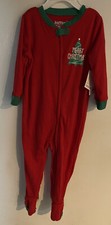 Carter's Boy's / Girl's Red One Pc Sleeper w/ Feet "Merry Christmas"  18 Months