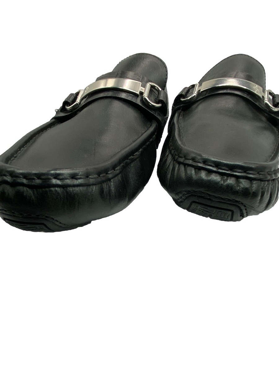 Cole Haan Mens Black Size 11.5 Silver HorseBit Driving  display picture 2