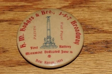 1905 H.M. Hodges & Bros Paint & Wall Paper Pin, 3-5-7 Broadway, New Haven, Conn.
