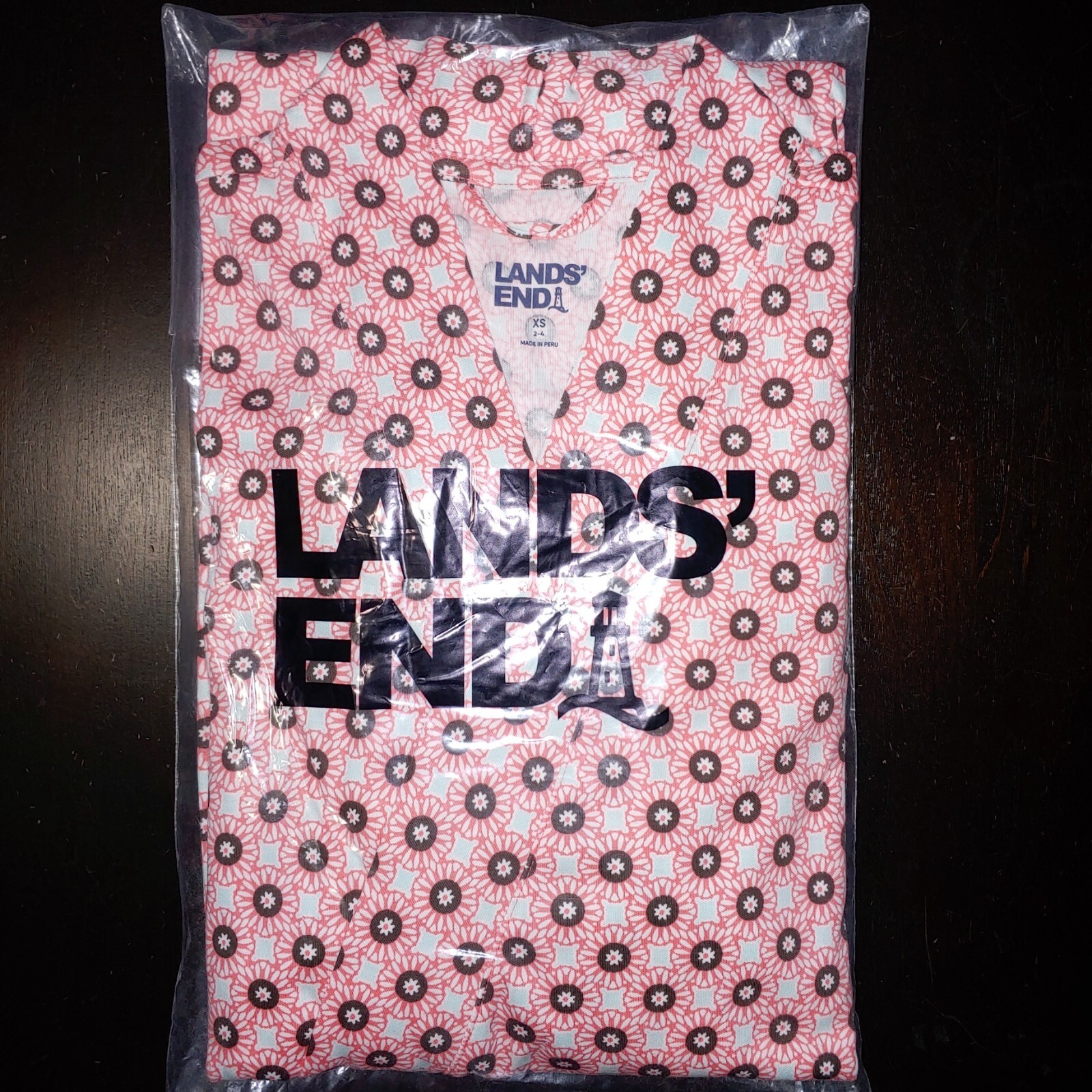 NEW Lands' End Women's Pure Supima Cotton Long Robe Light Pink Blush