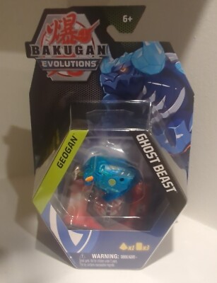 Bakugan Evolutions Geogan Ghost Beast Action Figure With Ability Cards