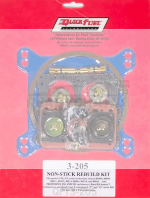 Fits QuickFuel 4150 Rebuild Kit - Non-Stick 3-205QFT