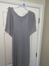 LIZ LANGE MATERNITY For Target Sweater Dress Heathered Gray Grey Size M 