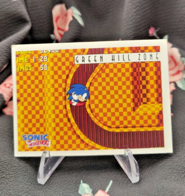 Sonic the Hedgehog - GREEN HILL ZONE - 1 - 1997 Topps - SEGA