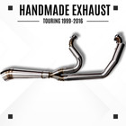 2 Into 1 Exhaust Harley Touring Bagger 96–16 TIG Welded Pipe