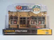 WOODLAND SCENICS O SCALE J FRANK'S GROCERY STORE BUILT & READY gauge WDS5851 NEW