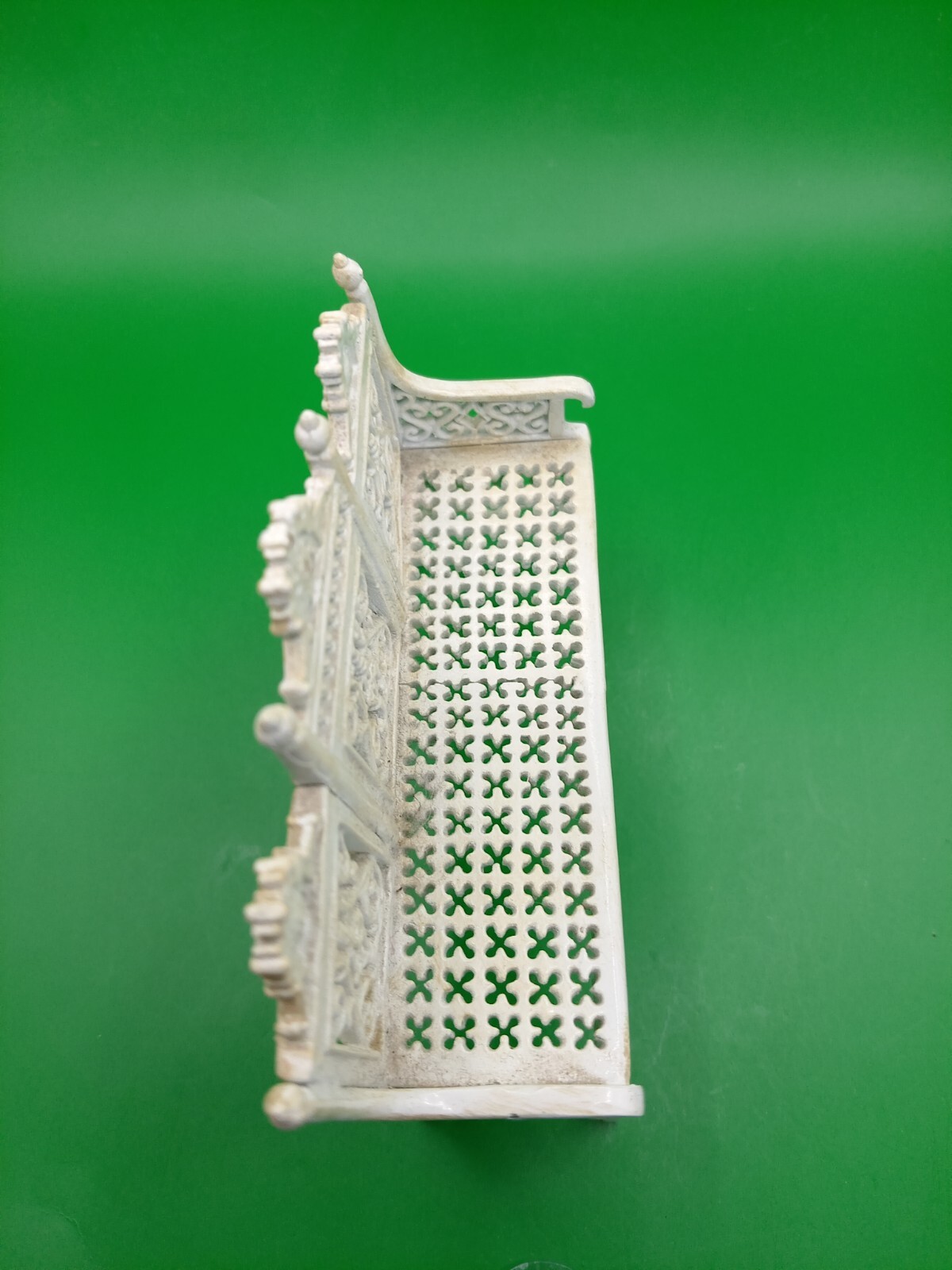 vintage artisan metal garden bench. eBay