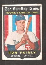 Ron Fairly 1959 Rookie Topps Venezuela #125 Very Rare Venezuelan card Benco. rookie card picture