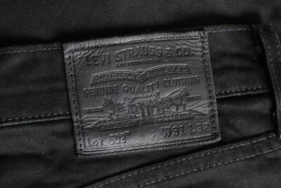 LEVI S 502 PREMIUM Big E Tapered Jeans Men Size W31 L32 Stretch DZ5988