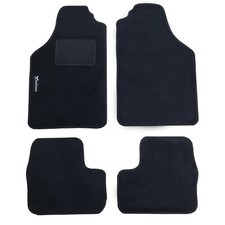 SET TAPPETINI AUTO IN MOQUETTE NERA COMPATIBILI CON YPSILON DEL 2003 CON LOGO