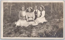Family Portrait Canada Real Photo Postcard RPPC