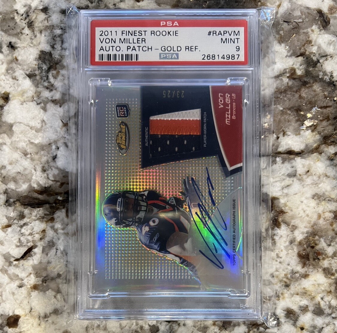 Von Miller Finest Rookie Autograph Patch #RAPVM Gold Refractor