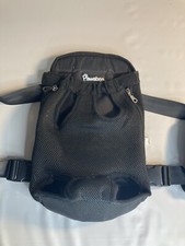 PAWABOO Pet Front Cat Dog Carrier Backpack Travel Hiking medium Black