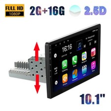 Single 1Din 10.1" Android 11.0 Car Stereo Radio Bluetooth Touch Screen WiFi GPS