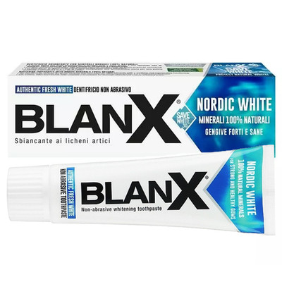 NEU BlanX Nordic White Zahncreme 75ml Whitening ohne Peroxid Fluor