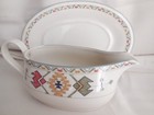TIMBERLINE Sugar Bowl w/Cover &  Gravy Boat ~ Studio Nova Aztec Pattern EUC — photo 3