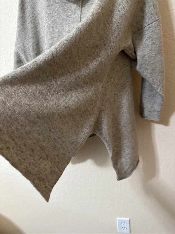 Eskandar 羊绒羊羔毛围巾 Dolman Slv 毛衣 均码 棕褐色 — 第 4/4 张图片