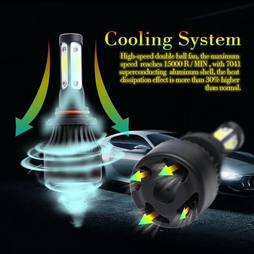 For Lexus SC300 SC400 1994-2000 - Combo 4-Sided LED Headlight + Fog Lights Bulbs - Picture 12 of 24