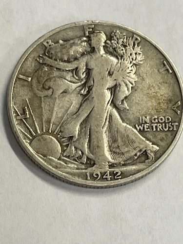 1942-S Walking Liberty Half Dollar Fine Cond., 90% silver, by REEDERSONG