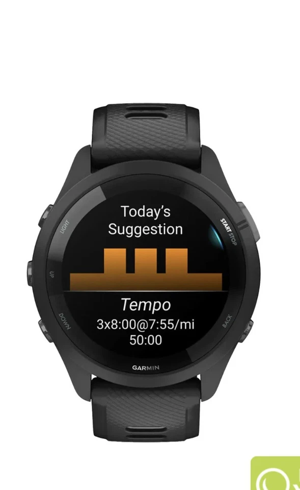 Reloj inteligente Garmin Forerunner 265 unisex para adultos - negro  Foto 3 de 4
