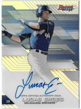 Lucas Erceg 2017 Bowman Best Autograph Base Refractor Kansas City Royals
