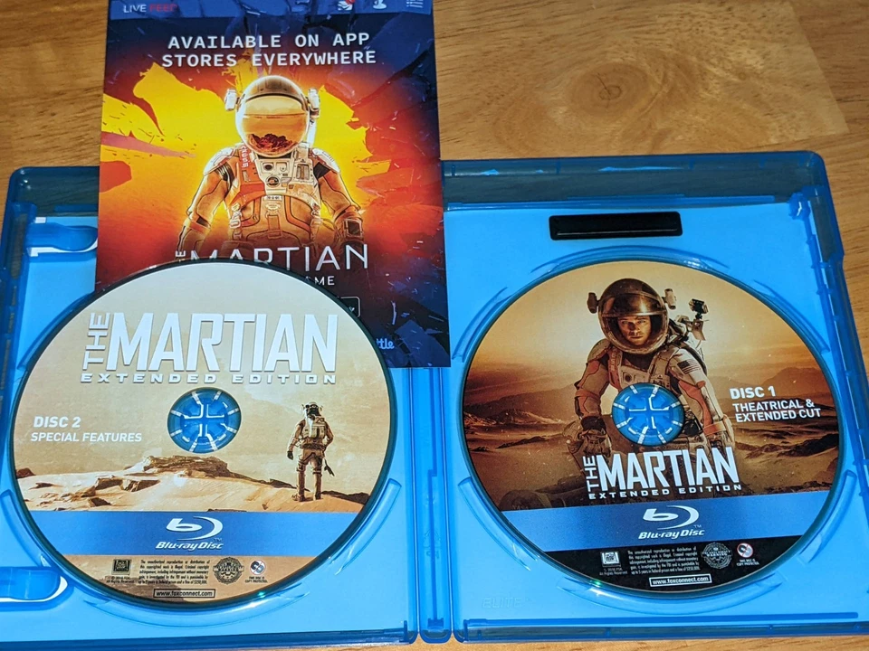 The Martian (Extended Edition) (Blu-ray, 2015) - Image 2 of 3