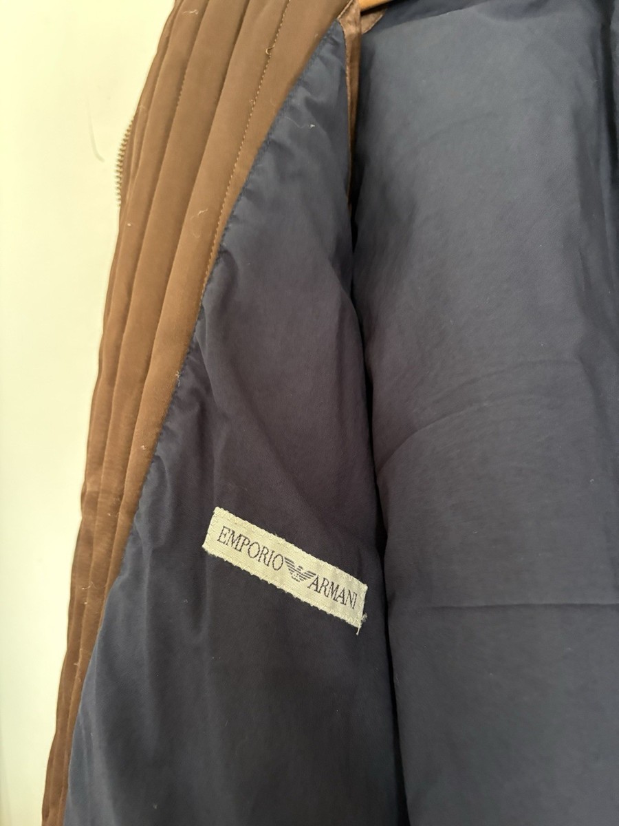 Vintage 1990's Emporio Armani Quilted Bomber Jacket Archive | eBay