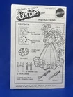 • RARE • 1984 • Barbie Peaches 'n Cream Doll Instructions Manual Mini Insert