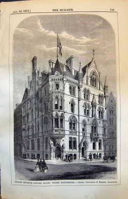 Alter Druck Inland Revenue Offices Mount Street Manchester Pennington 1874 19.