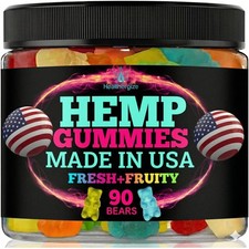 Hemp Gummies for Sleep and Rest-Natural Hempseed Oil 90 Count Pack of 1 
