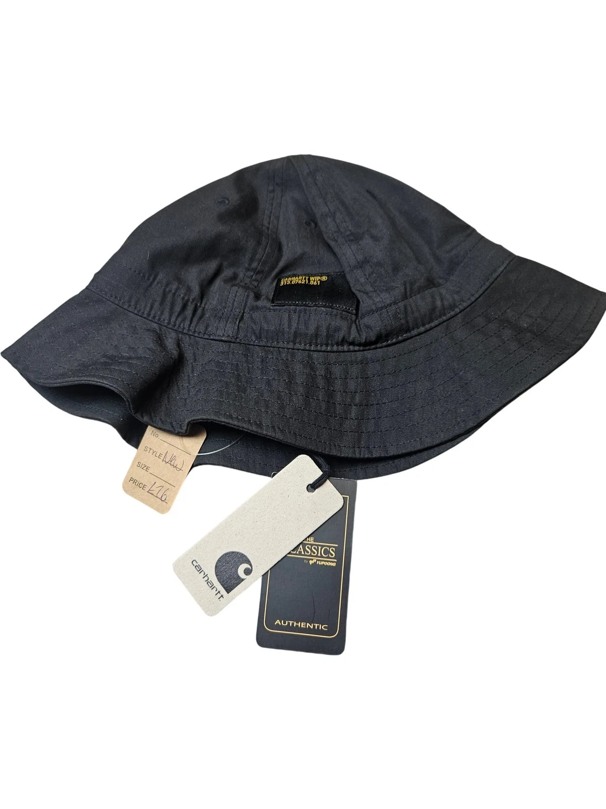 Carhartt WIP Bucket Hat Men One Size Black Outdoor Nylon Lining