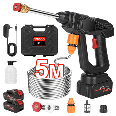 #ad Portable Cordless Electric High Pressure Washer Spray Gun Car Wash Tool Boxset $29.99