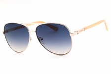 New Guess GU00173 28W Shiny Rose Gold/Blue Gradient 60-13-140 Sunglasses