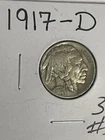 1917-D Buffalo Nickel Antique Original Rare Denver Mint Beauty Free Shipping