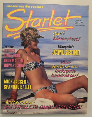 Iron Maiden / Prince/ Tina Turner/ Spandau Ballet /Mick Jagger - Starlet 25/1985