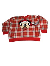 New Disney Parks Holiday Merry Christmas Santa Mickey XL Sweater Polyester Blend
