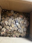 7 POUNDS WHEAT PENNIES, MANY UNC, ERROR COINS, SOME S COINS & STEEL CENTS