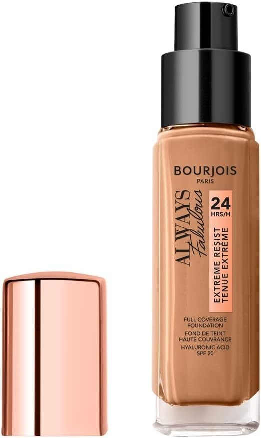BOURJOIS FOUNDATION ALWAYS FABULOUS 24HR 425 HONEY NEW SEALED FREEPOST UK