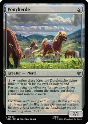 MTG Magic the Gathering Der Hobbit Ponyherde HOB 3 deutsch foil