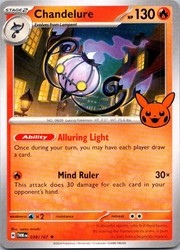 Chandelure 038/167 Trick or Trade BOOster 2024 Rare