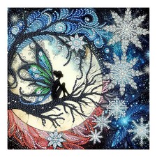Special Shape Fairy Diamond Painting Kit for Adults, 5D Diamond Art Beginners -