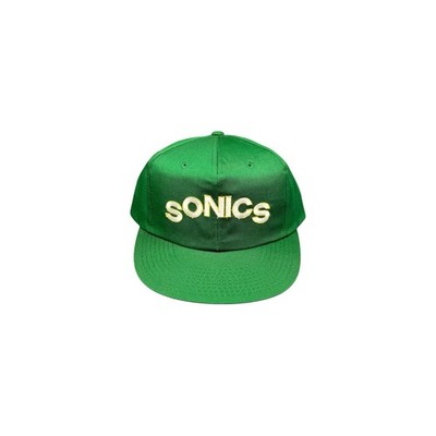 Vtg Rare Seattle Supersonics Green Starter Plain Logo Script Snapback 1st Gen