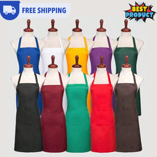 Adult Apron Men's Ladies Butcher Cooking Baking Kitchen BBQ Catering Chef Plain 