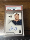2016 Donruss Elite Pen Pals Jared Goff #PP-JG (AU, RC) PSA 8 NFL Rookie Card