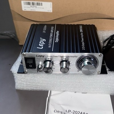 Lepy LP-2024A+ Hi-Fi Stereo Digital Amplifier 2 Channel 20W RCA Black